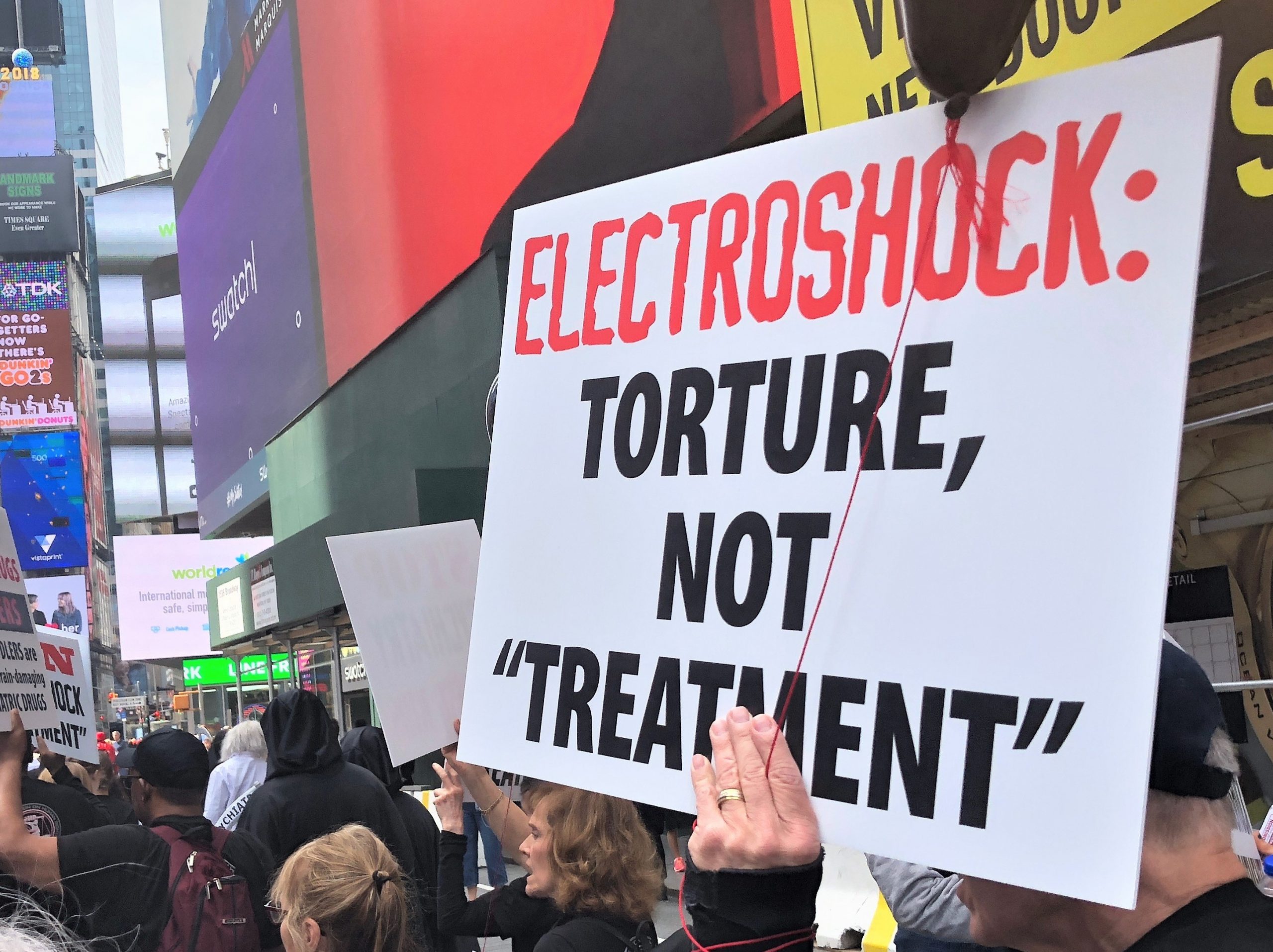 Protestors at US Psychiatric Convention Rally for Ban on Torturous Electroshock